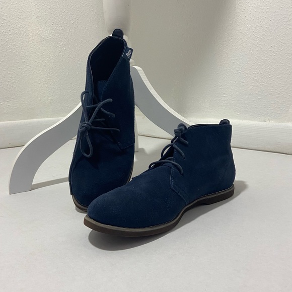 Bass Blue Suede Leather Woman's Ankle Boot / Chukka   Size 8.5 M - Picture 14 of 15